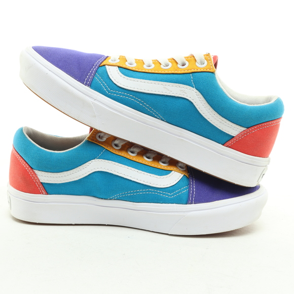 Vans Comfycush Multi Color Sneakers Women 6.5 Purple/Red Canvas Like New - Picture 11 of 16